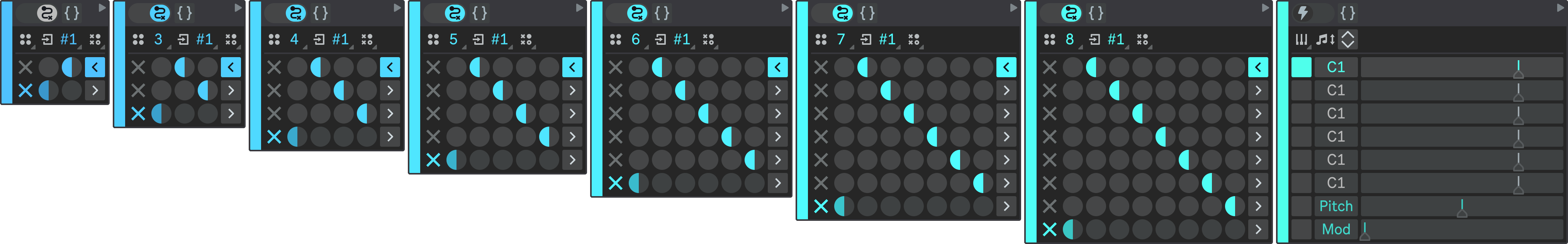 States hierarchy with 8 levels