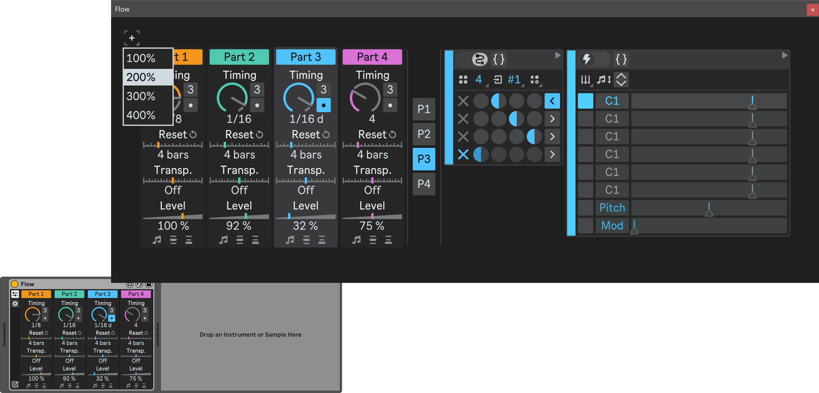 Floating plug-in window